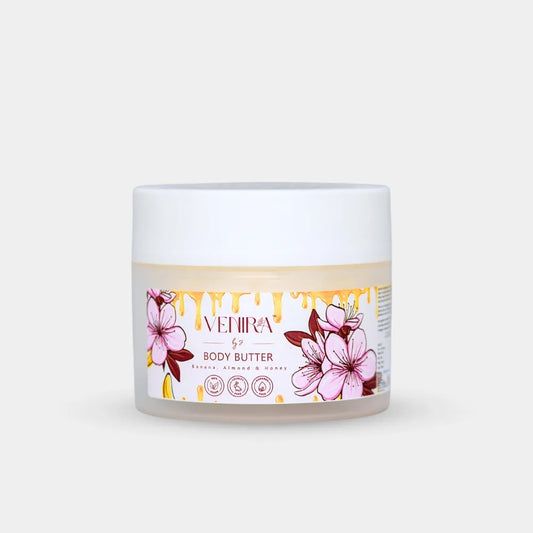 Venira Honey Almond Banana Nourishing Body Cream – Repair Dry, Flaky Skin