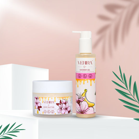 Venira Indulgence: Banana, Honey & Almond Body Care Duo