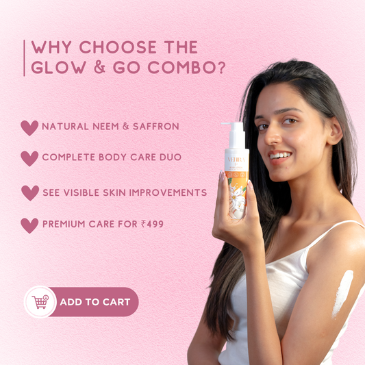 Glow & Go Combo: Venira Neem Saffron Body Care Duo