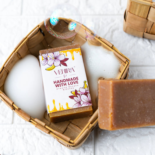 Almond Honey Banana Hand Made Soap