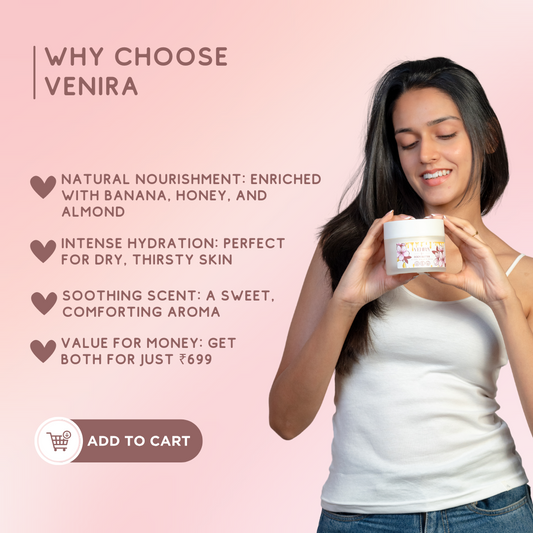 Venira Indulgence: Banana, Honey & Almond Body Care Duo